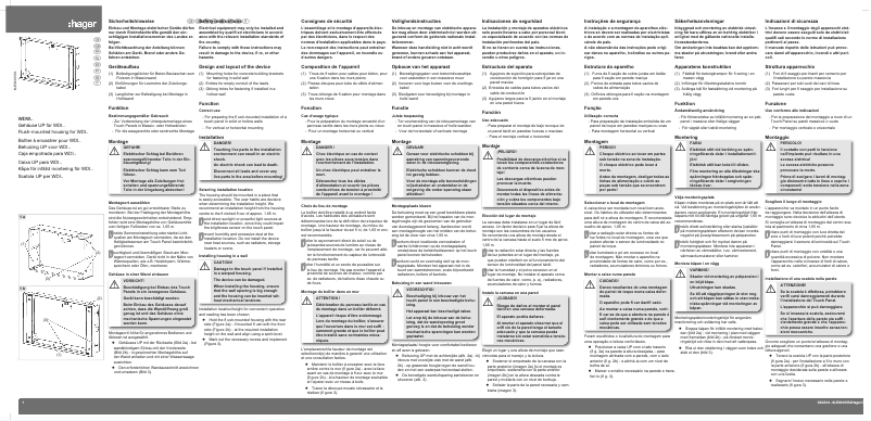 Page n°1 - Manuel utilisateur Hager WDW161