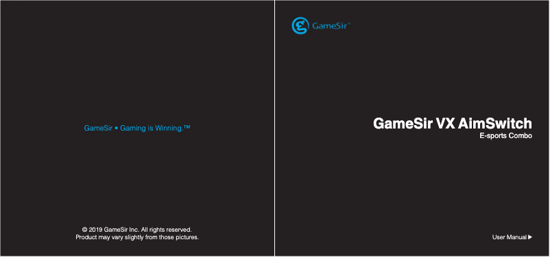 Page n°1 - Manuel utilisateur Gamesir VX