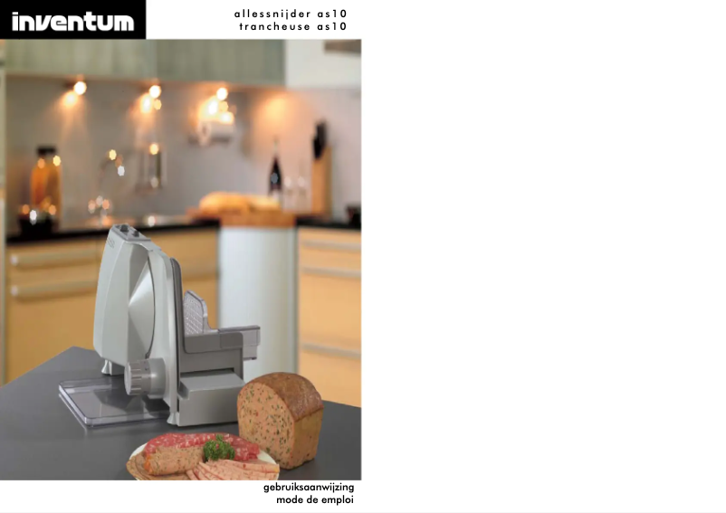 Page n°1 - Manuel utilisateur Inventum AS10