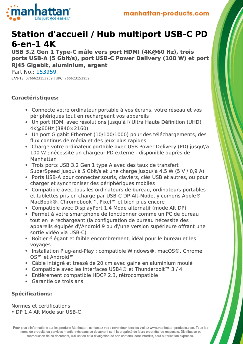 Image de la première page du manuel de l'appareil 153959