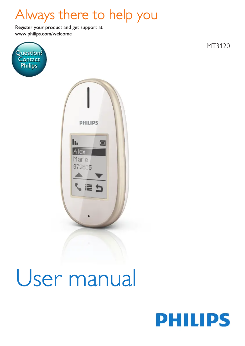 Imagen de la primera página del manual del dispositivo MT3120T