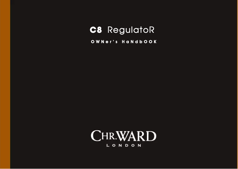 Page 1 de la notice Manuel utilisateur Christopher Ward C8 Regulator