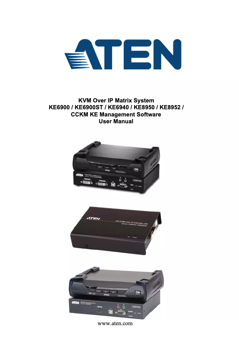 Página 1 del manual Manual de usuario ATen CCKM