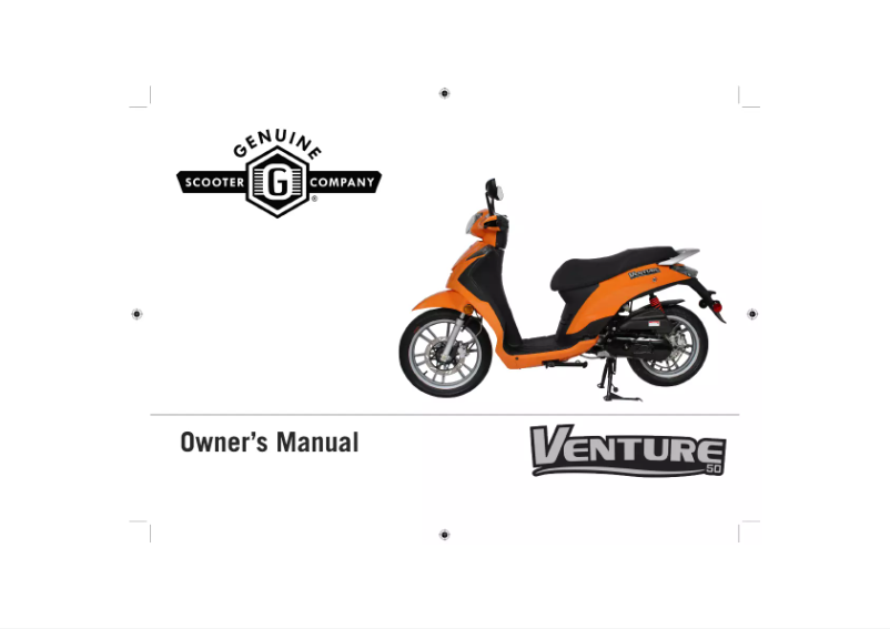 Page 1 de la notice Manuel utilisateur Genuine Venture 50