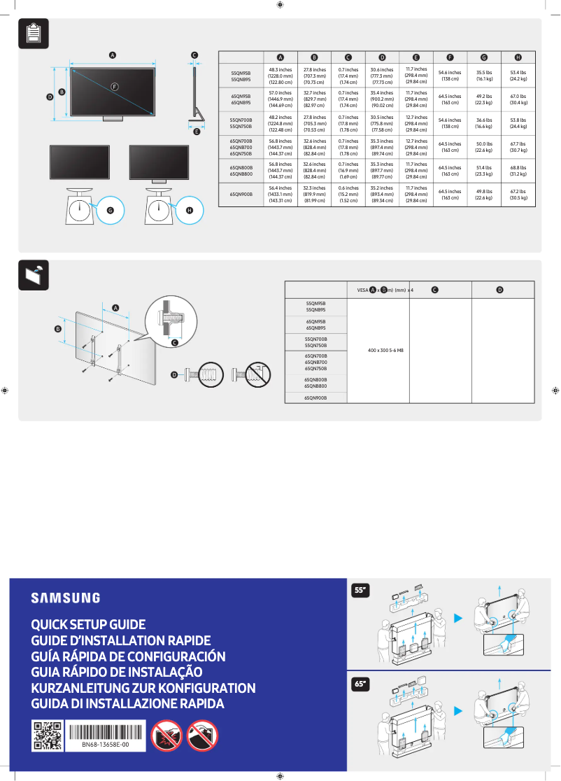 Page n°1 - Manuel utilisateur Samsung QA65QN900BW