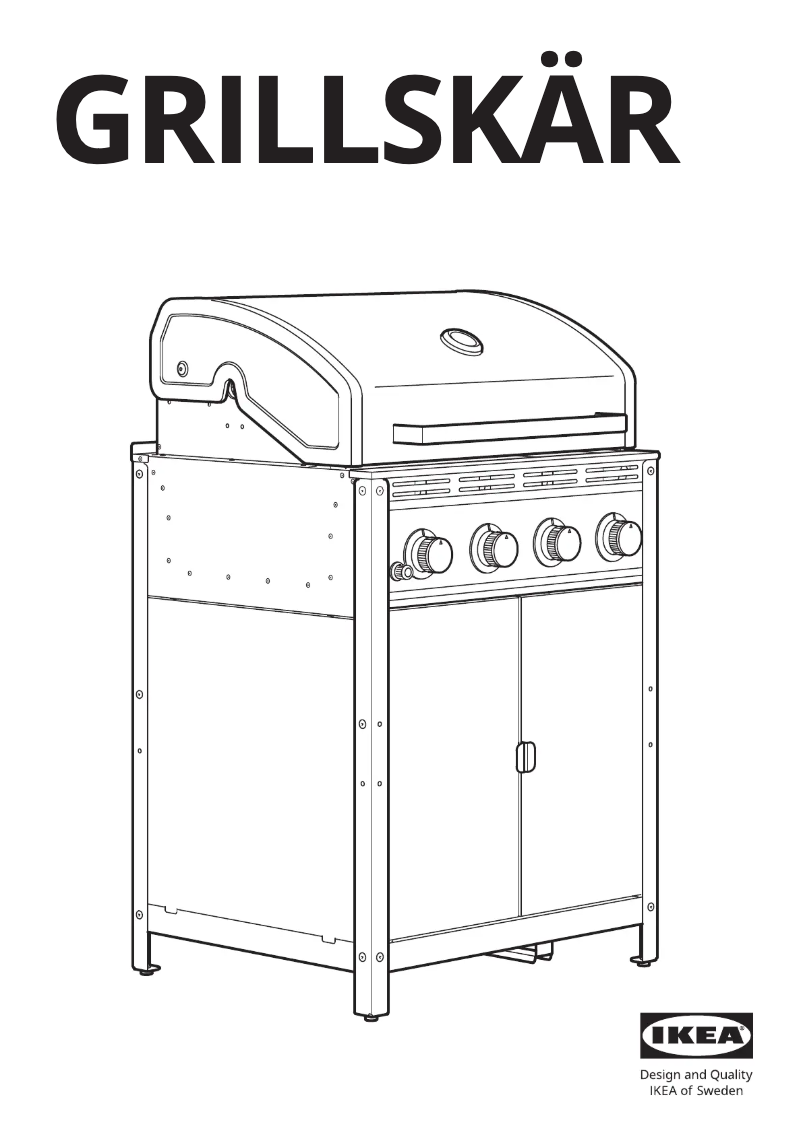 Image de la première page du manuel de l'appareil GRILLSKÄR 204.899.33