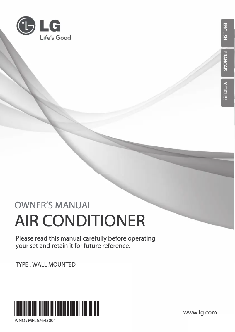 Page 1 de la notice Manuel utilisateur LG HSNC096BAE7