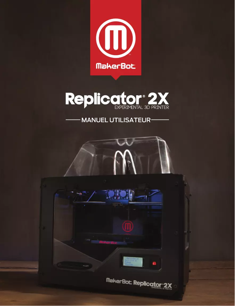 Image de la première page du manuel de l'appareil Replicator 2X