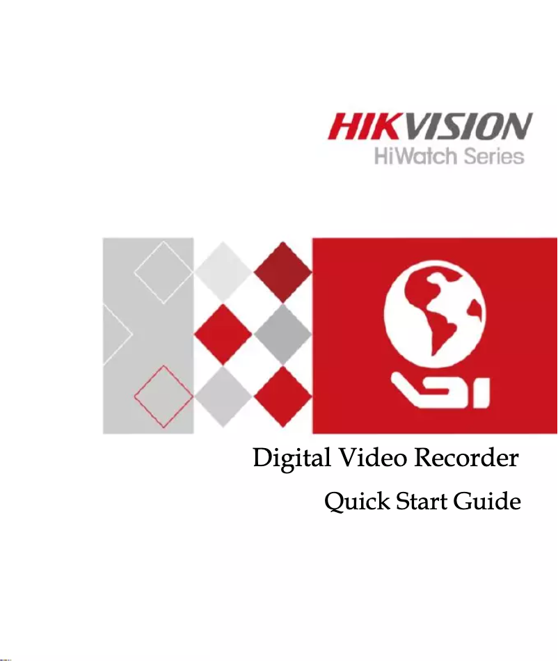 Page 1 de la notice Guide de démarrage rapide Hikvision HWD-5104M
