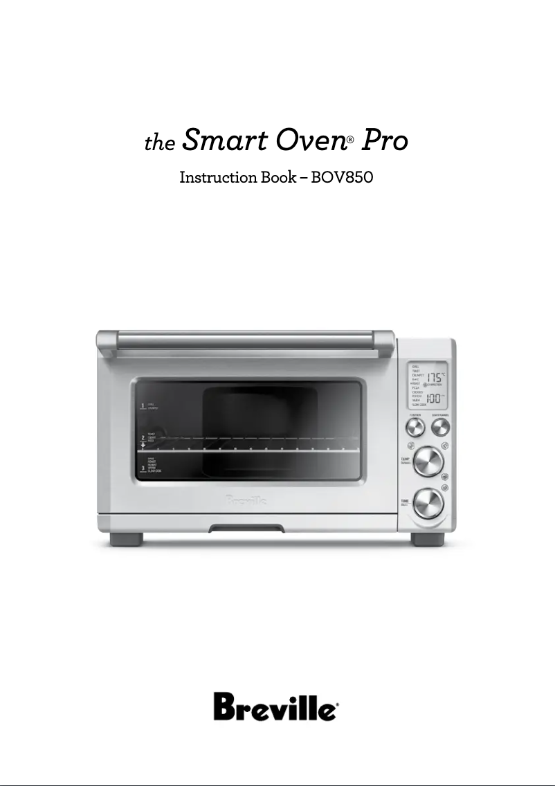 Image de la première page du manuel de l'appareil the Smart Oven Pro BOV850