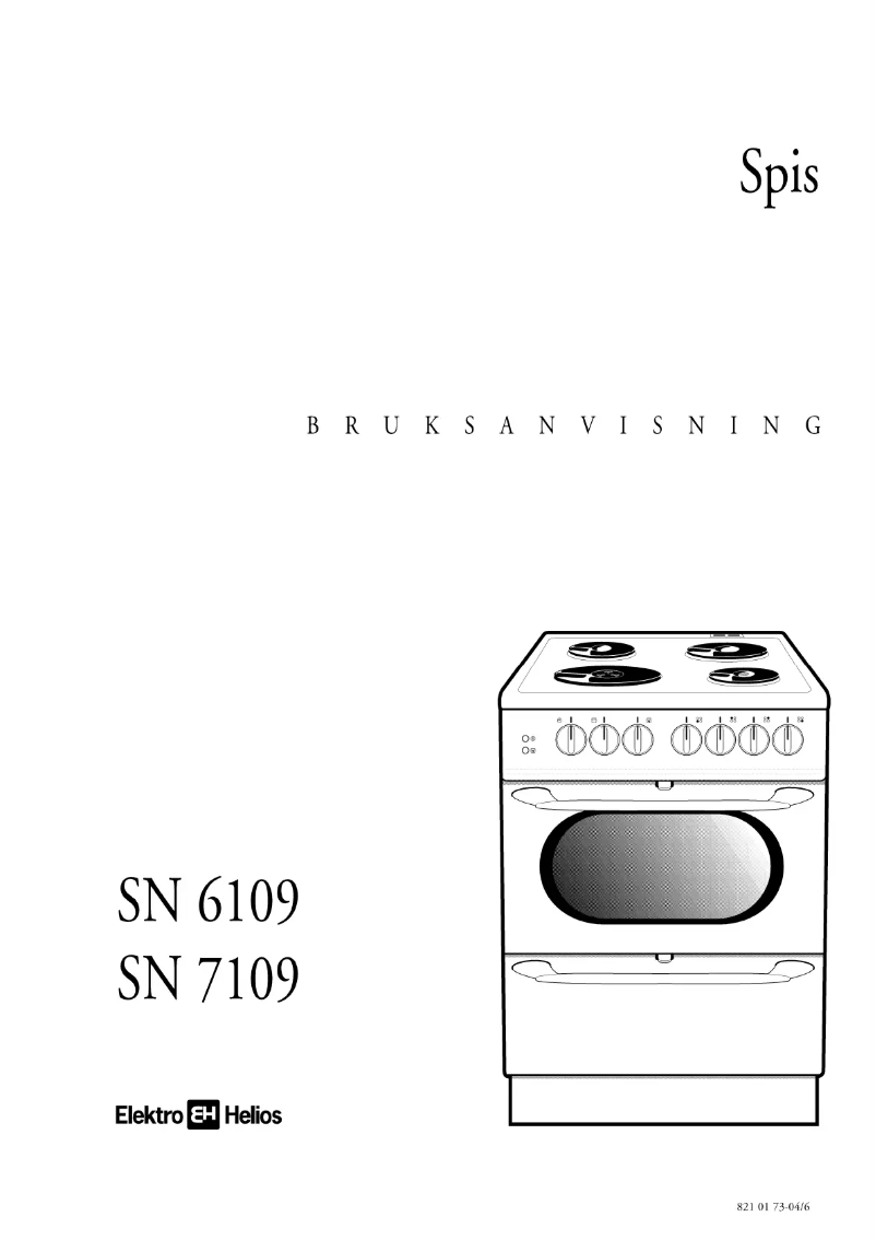 Image de la première page du manuel de l'appareil SN6109