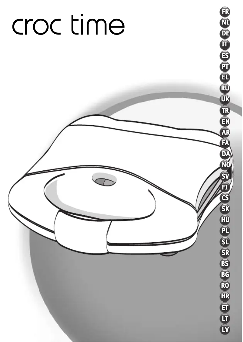 Page 1 de la notice Manuel utilisateur Tefal Type 6030 Serie 1 SM1501