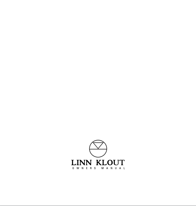 Page n°1 - Manuel utilisateur Linn Klout