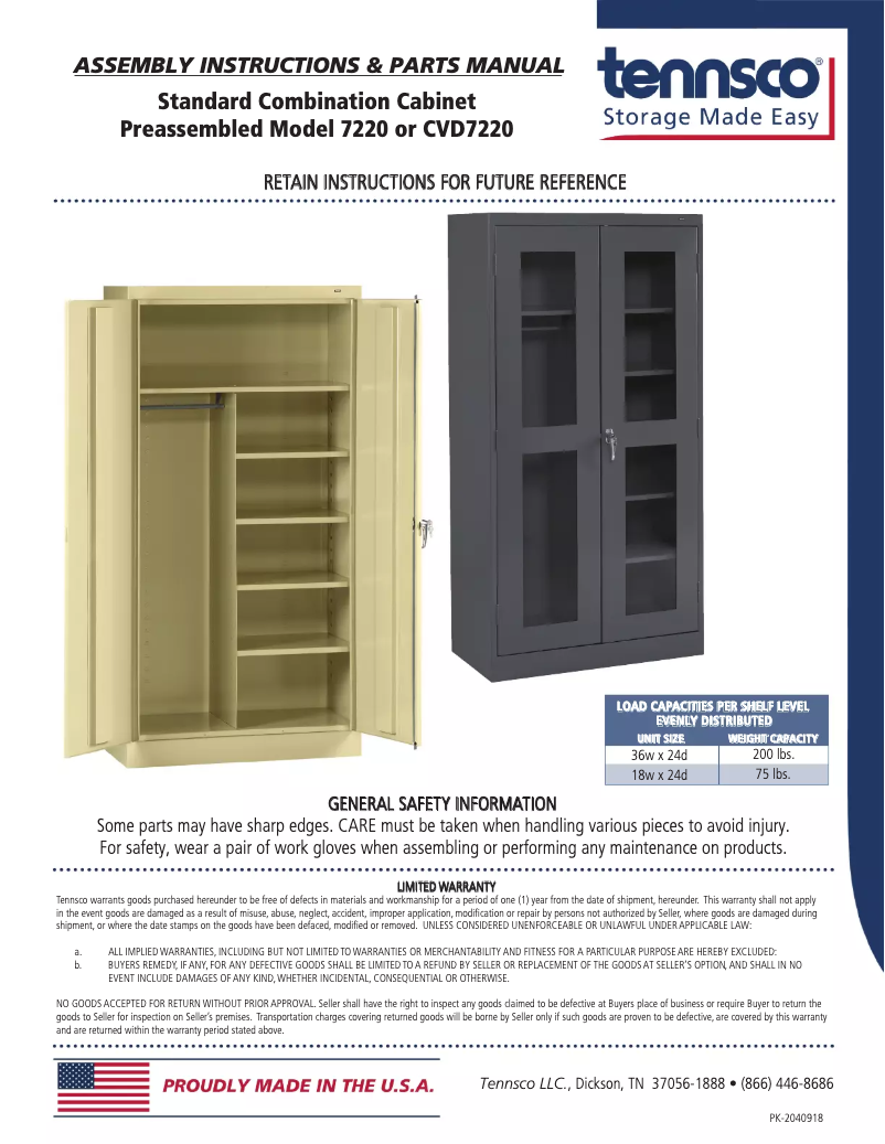 Image de la première page du manuel de l'appareil 7220