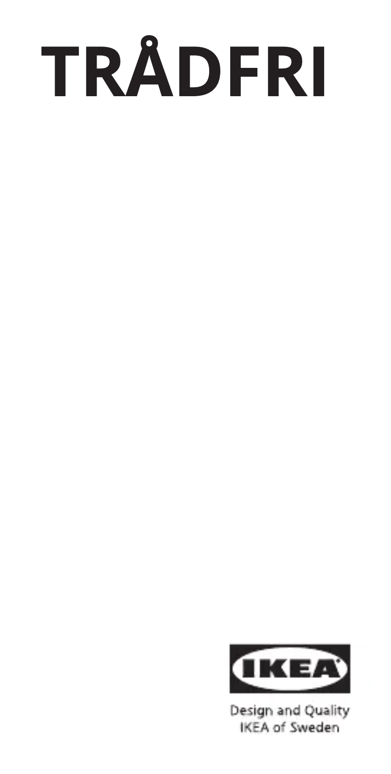 Page 1 de la notice Manuel utilisateur Ikea TRÅDFRI 705.455.02
