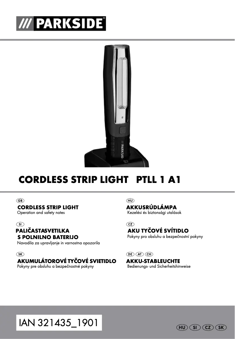 Page n°1 - Manuel utilisateur Parkside PTLL 1 A1