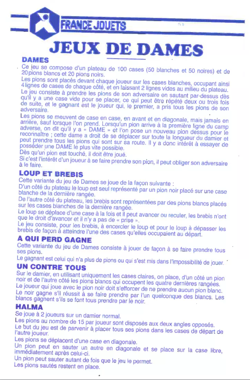 Page 1 de la notice Manuel utilisateur Dujardin Coffret 8