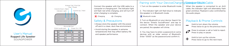 Image de la première page du manuel de l'appareil SoundPower