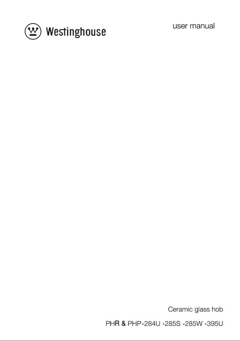 Page n°1 - Mode d'emploi Westinghouse PHR284U
