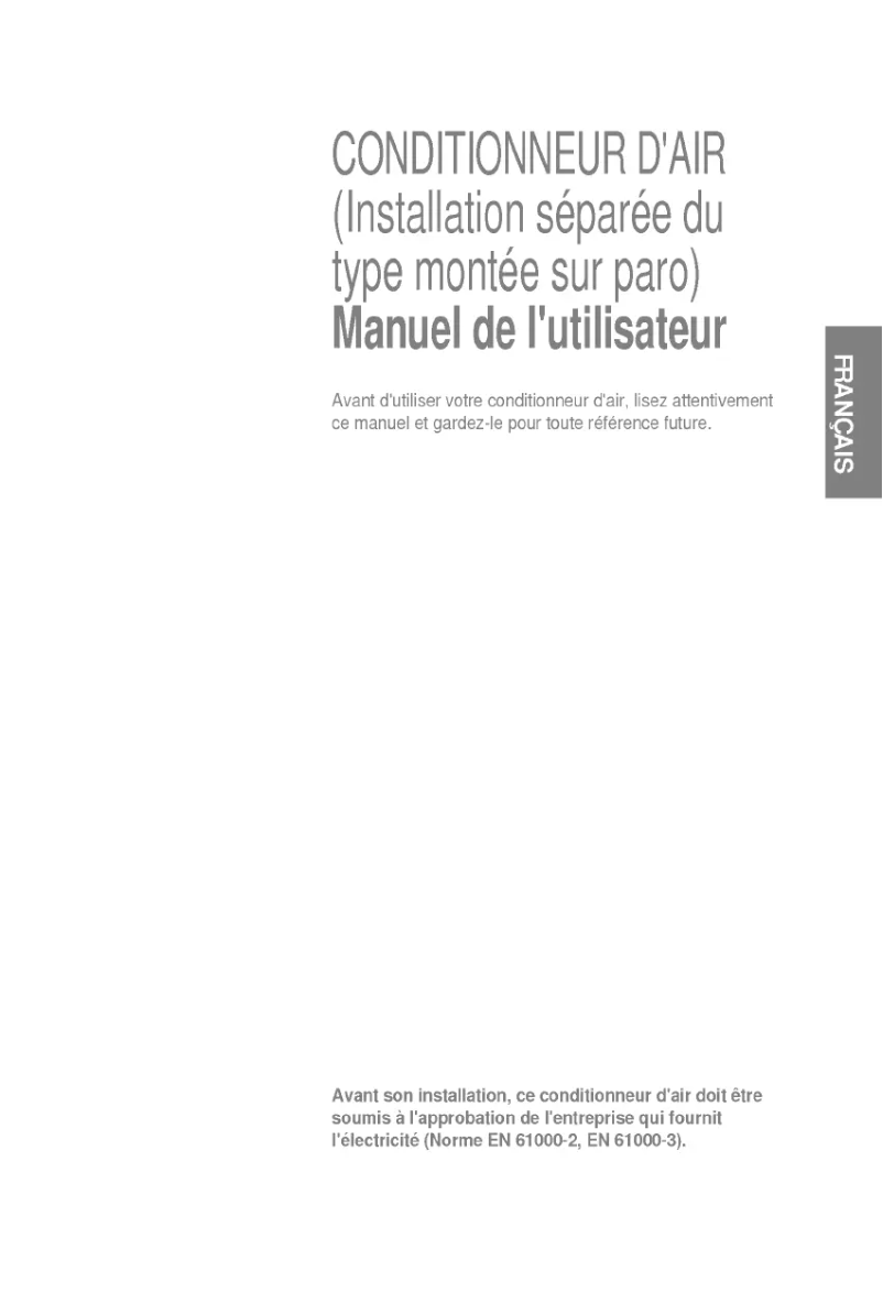 Page n°1 - Manuel utilisateur LG LS-C1863MM0