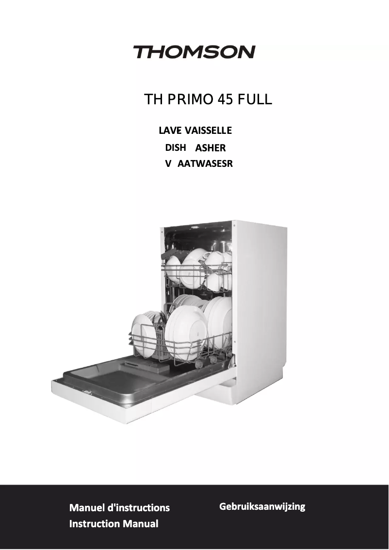 Page n°1 - Manuel utilisateur Thomson TH PRIMO 45 FULL