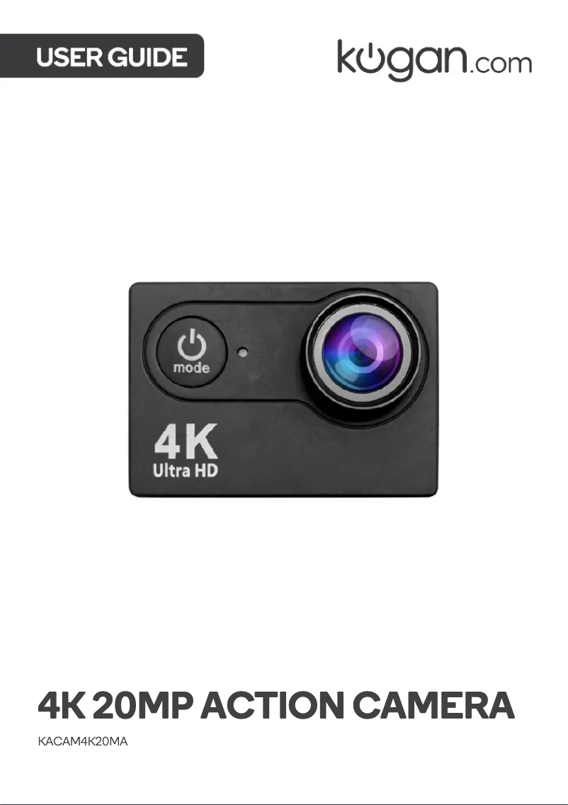 Page 1 de la notice Manuel utilisateur Kogan KACAM4K20MA