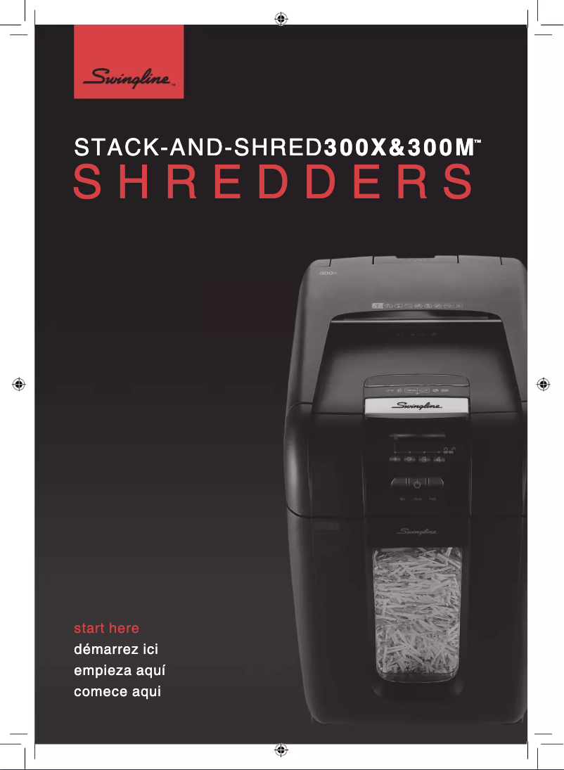 Página 1 del manual Manual de instrucciones Swingline Stack-and-Shred 300X