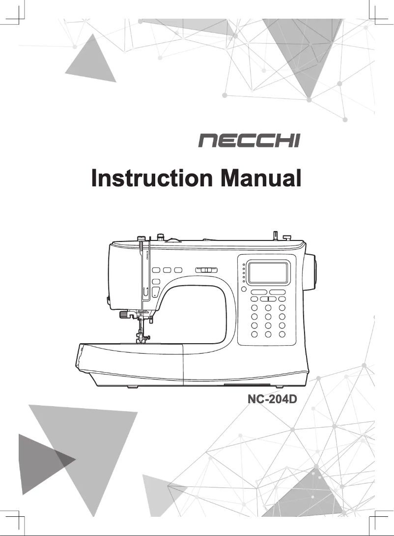 Page n°1 - Manuel utilisateur Necchi NC-204D