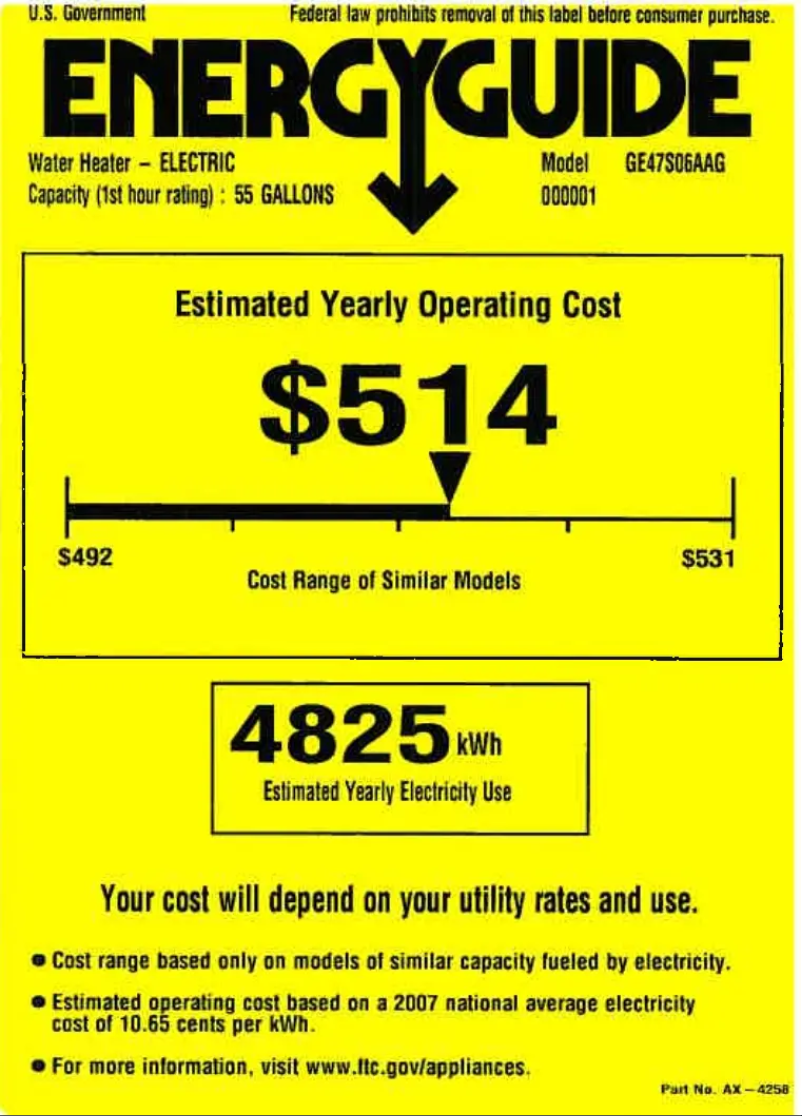 Image de la première page du manuel de l'appareil GE47S06AAG