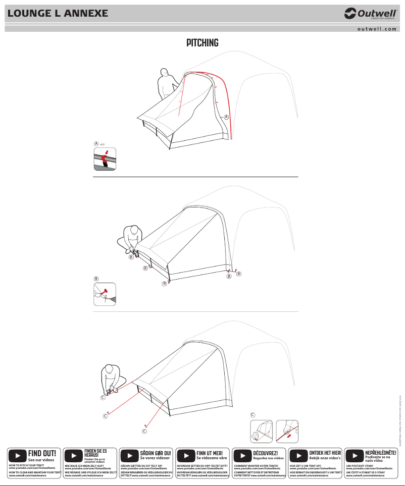 Page 1 de la notice Manuel utilisateur Outwell Lounge L Annexe