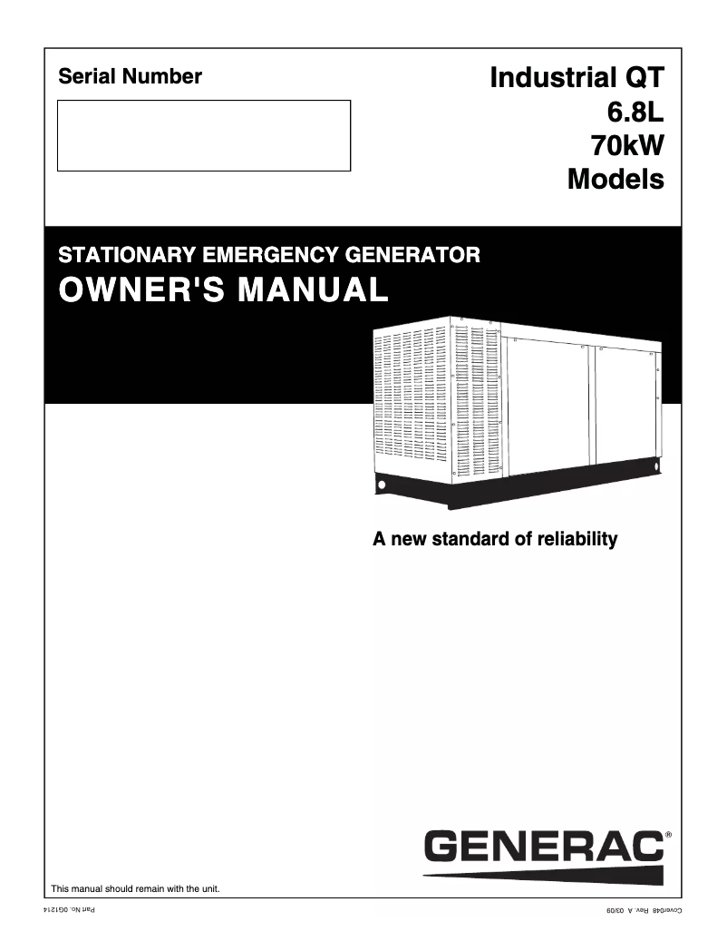Image de la première page du manuel de l'appareil QT07068GVANA