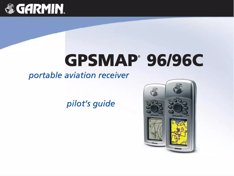 Page 1 de la notice Manuel utilisateur Garmin GPSMAP 96C