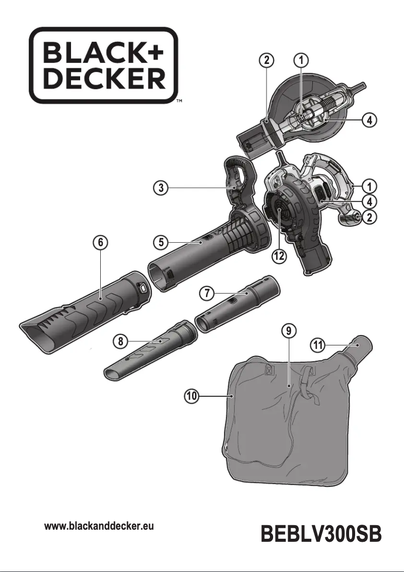 Page 1 de la notice Manuel utilisateur Black & Decker BEBLV300SB
