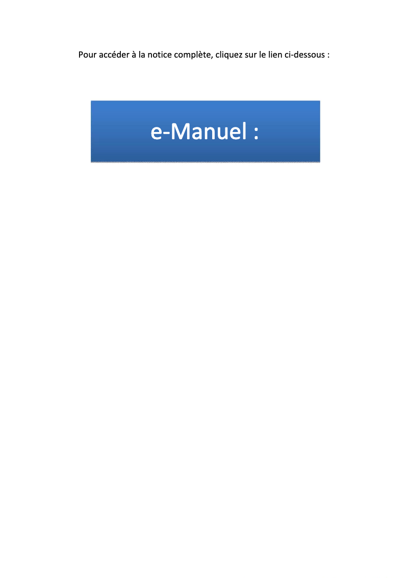 Image de la première page du manuel de l'appareil Hello NC5100EX