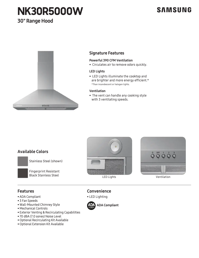 Image de la première page du manuel de l'appareil NK30R5000WG