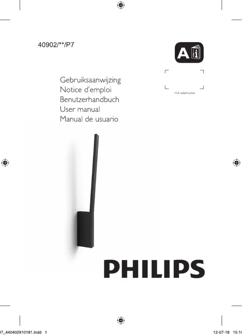 Página 1 del manual Manual de usuario Philips Hue Liane