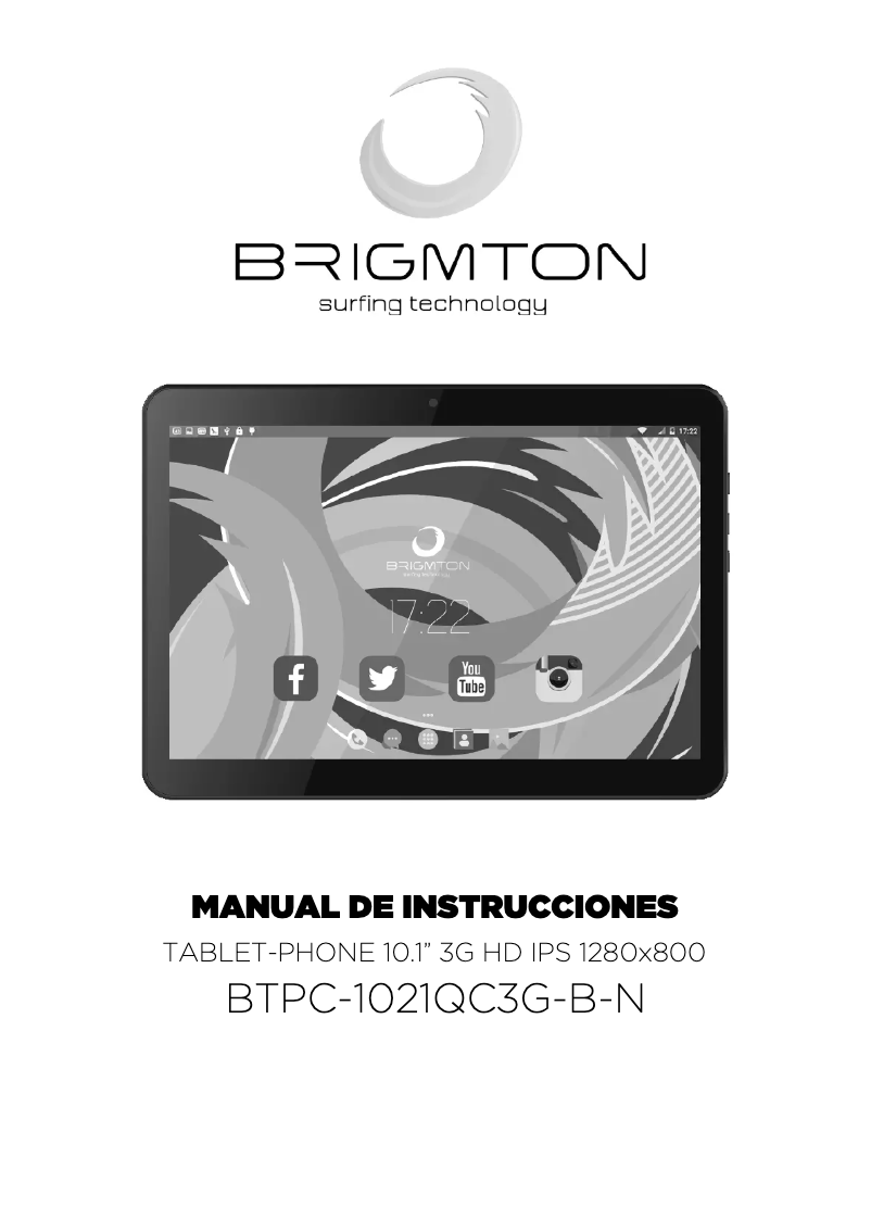 Image de la première page du manuel de l'appareil BTPC-1021QC3G-B