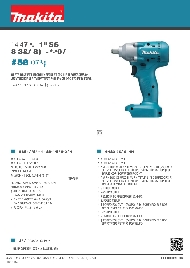 Image de la première page du manuel de l'appareil BTW073Z