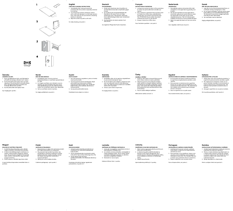 Page 1 de la notice Manuel utilisateur Ikea FARDAL 504.730.30