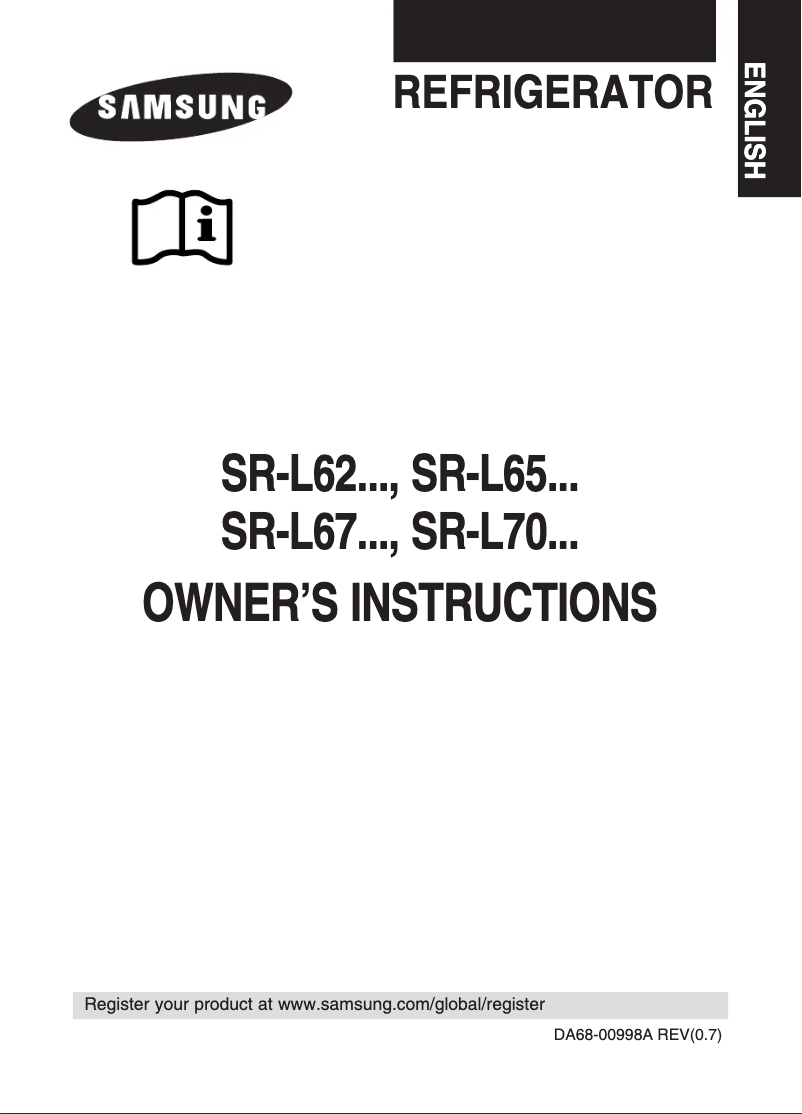 Imagen de la primera página del manual del dispositivo SR-L627EVSS