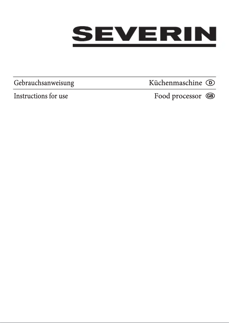 Page n°1 - Manuel utilisateur Severin KM 3901