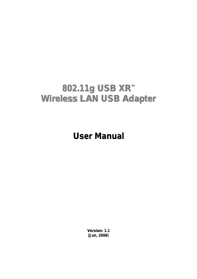 Image de la première page du manuel de l'appareil EW-7618Ug