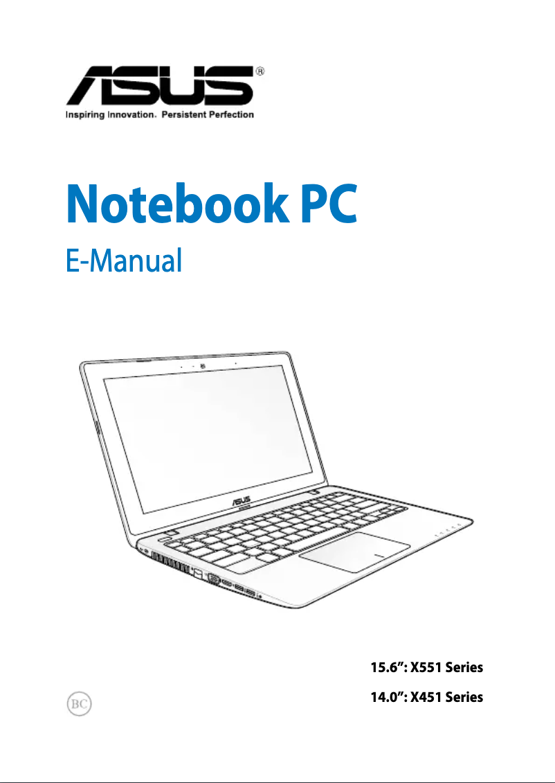 Page n°1 - Manuel utilisateur Asus X451MA