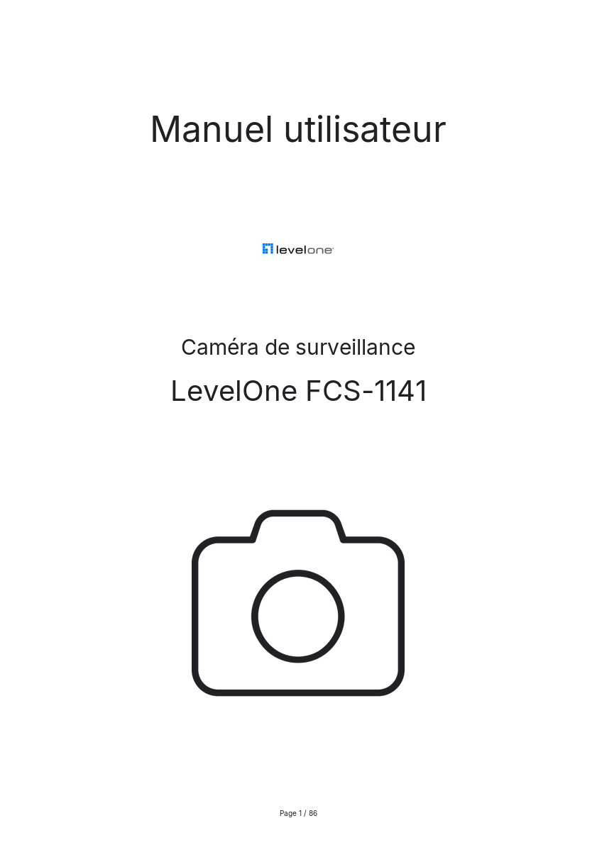Image de la première page du manuel de l'appareil FCS-1141