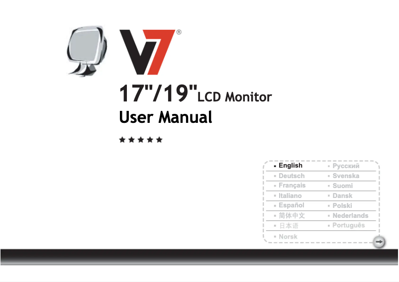 Página 1 del manual Manual de usuario V7 D1912B