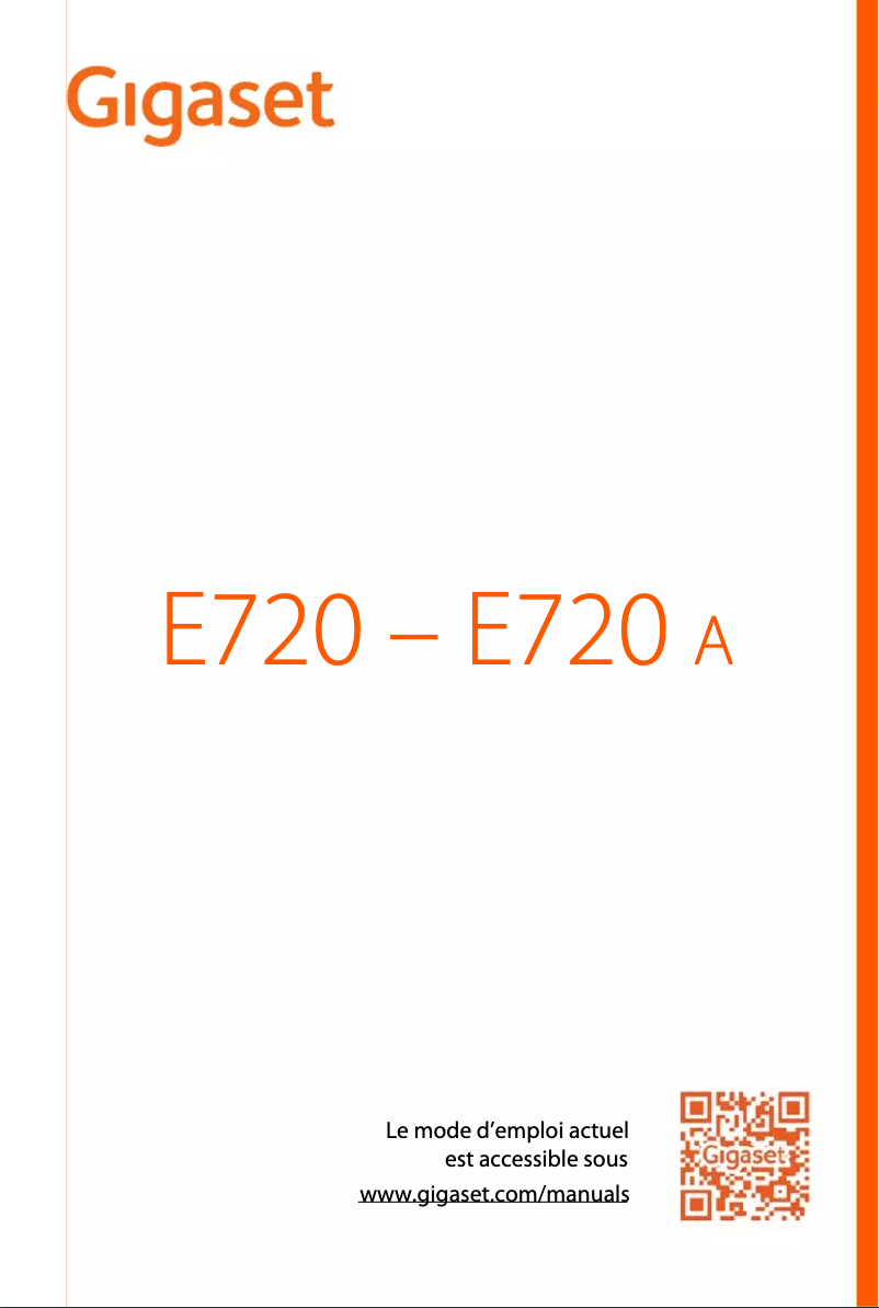 Image de la première page du manuel de l'appareil E720