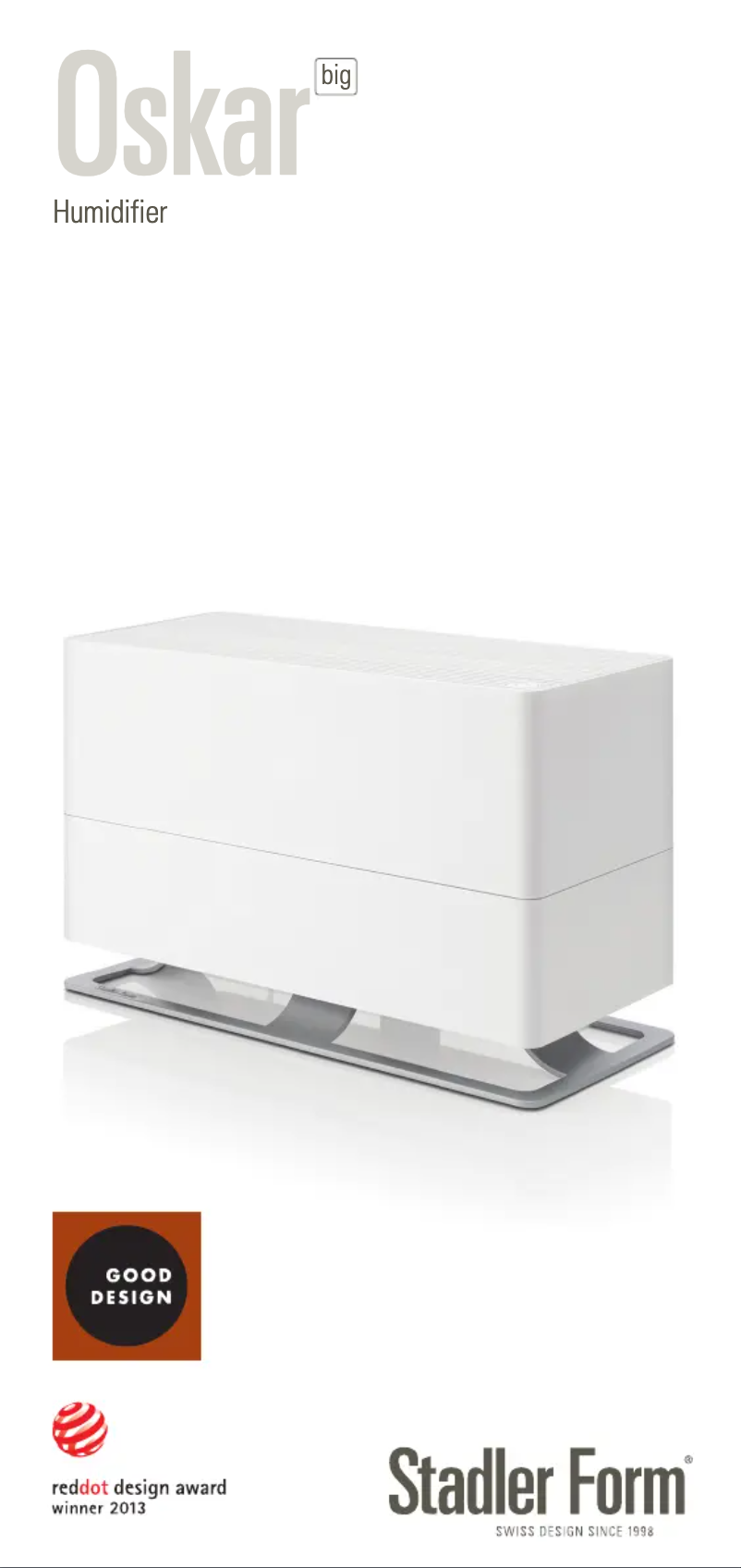 Page 1 de la notice Fiche technique Stadler Form Oskar Big