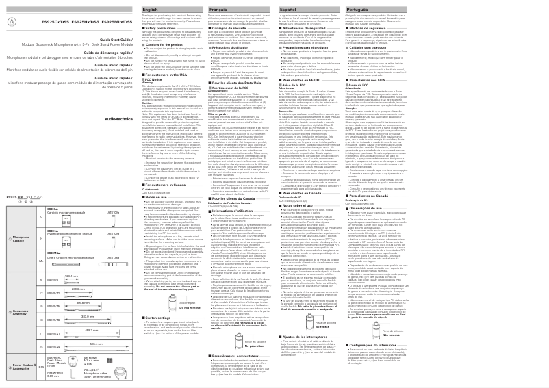 Imagen de la primera página del manual del dispositivo ES925/DS5