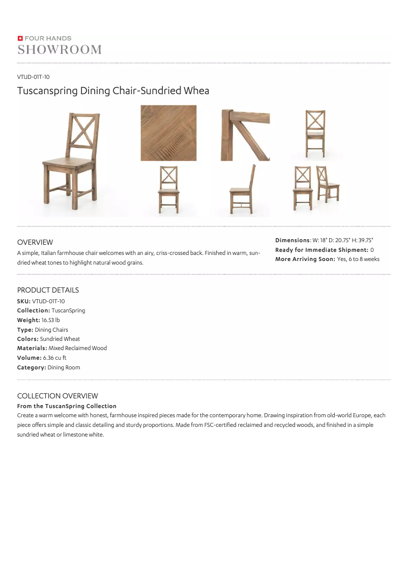 Page 1 de la notice Manuel utilisateur Four Hands VTUD-01T-10
