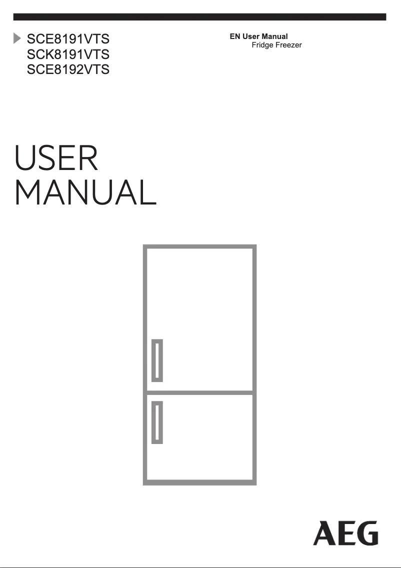 Image de la première page du manuel de l'appareil SCE8192VTS
